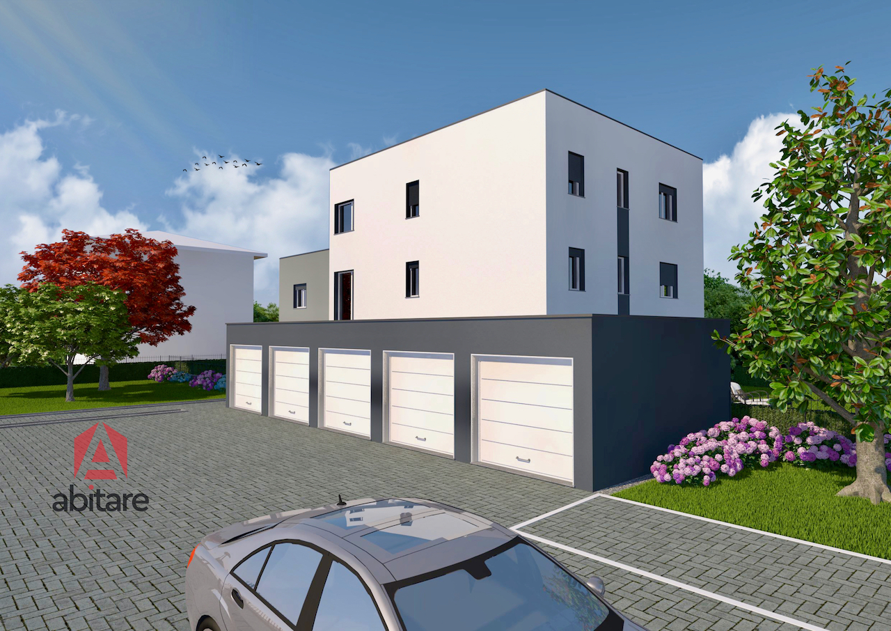 Appartamento trilocale di prossima costruzione con garage e cantina.